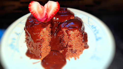 5 Minute Molten Chocolate Cake (Vegan)