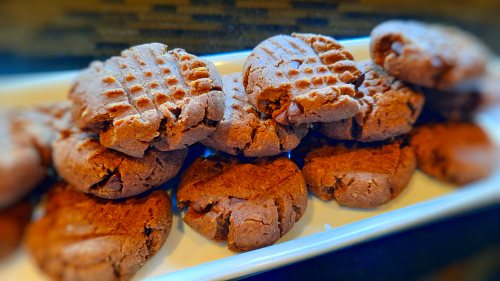 Peanut Butter Banana Teff Cookies