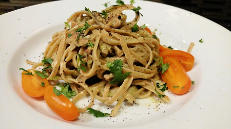 Vegan Carbonara (Made with Avocado instead of egg yolks)